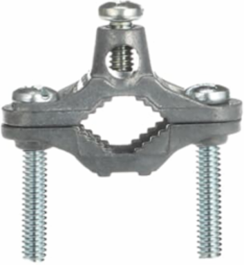 Ground Clamp Zinc for 1/2 to 1 Inch Pipe, #10 to #2 AWG