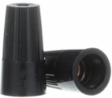 WIRE CONN HITEMP BLK No18-No14