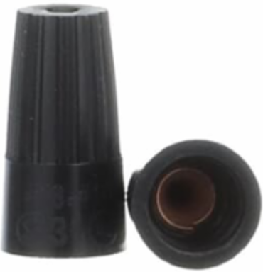WIRE CONN HITEMP BLK No18-No14