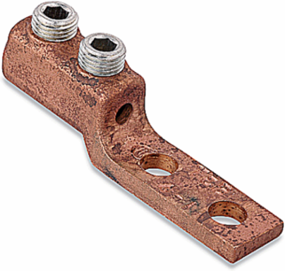 Locktite Connectors, Copper Two-Hole Lug for 4-1 AWG, 23.5 lbs per 100