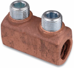 Copper Two-Way Connector for 1 Sol.-2/0 Cable, UL E9809