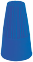 Non-Winged Blue Wire Connector, Min Size #22, Max Size #16, Polypropylene, 100 Pieces