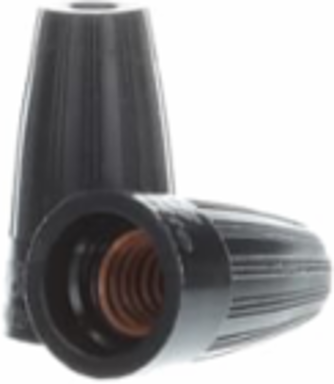 WIRE CONN HIGH TEMP BLACK No18-No8