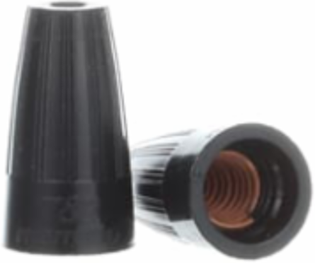 WIRE CONN HIGH TEMP BLACK No18-No8
