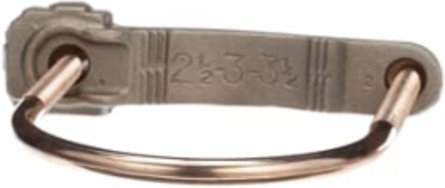 Water Pipe Ground Clamp 2-1/2 Inch to 3-1/2 Inch, Bronze U-Bolt, UL Listed