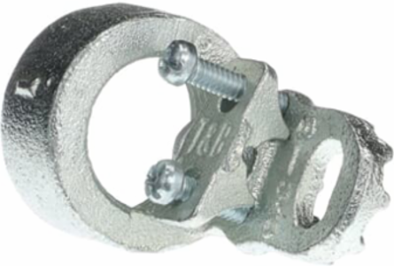 Ground Clamp Conduit Hub for 1 Inch Conduit, Wire Range 8 - 3/0, Iron Material