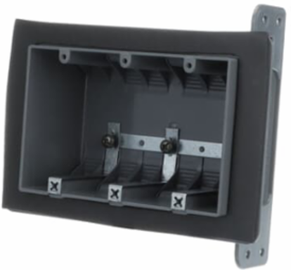 THREE GANG AIRTIGHT PLASTIC BOX