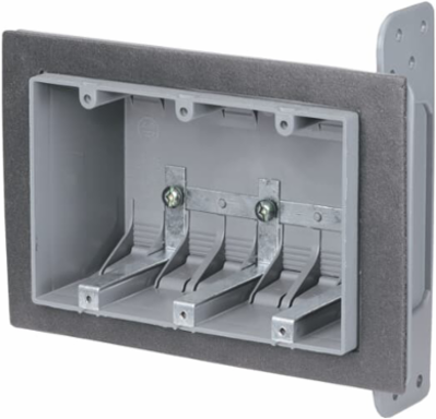 THREE GANG AIRTIGHT PLASTIC BOX