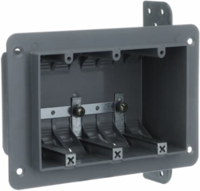 3 GANG PLASTIC BOX