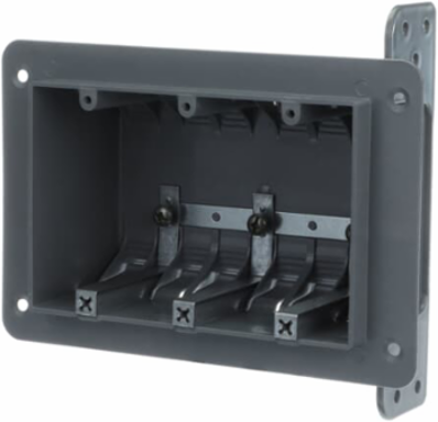3 GANG PLASTIC BOX