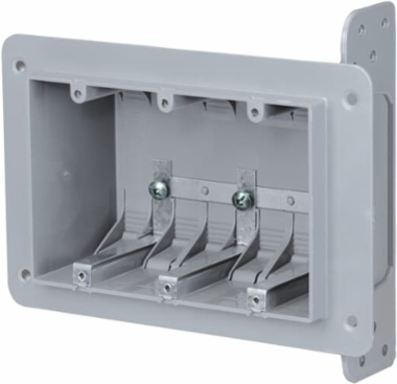 3 GANG PLASTIC BOX