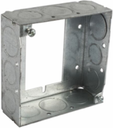Welded Square Box Extension Ring 4 Inch x 1-1/2 Inch, Galvanized Steel