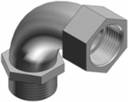 3/4 Inch Bushed Elbow, Malleable Iron for Rigid/IMC Conduit, CSA/UL E1383 Approved