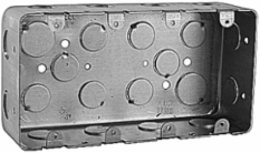 Gang Box 3-Outlets, 58 Cubic Inches, 7-5/8 Inch x 4 Inch x 2-1/8 Inch