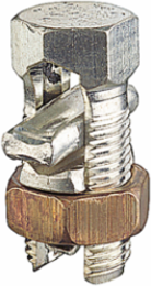Plated Split-Bolt Connector for Round Conductor, 11.3x11.5x6 Inch, Copper