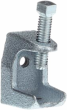 Malleable Iron Beam Clamp 1-1/4 Inch Length, 1 Inch Width, 15/16 Inch Jaw Opening