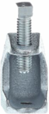 Malleable Iron Beam Clamp 1-1/4 Inch Length, 1 Inch Width, 15/16 Inch Jaw Opening