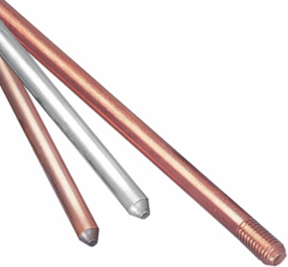 Copper Clad Pointed Sectional Ground Rod 1/2 Inch x 10 Feet