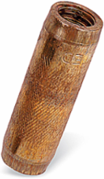 Ground Rod Coupling, 1/2 Inch Thread, Copper Material, Streamlined Design
