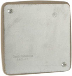 4 Inch Square Pre-Galvanized Steel Vapor Tight Outlet Box Cover