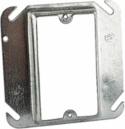 Square Outlet Box Cover, 4 Inch x 5/8 Inch, Pre-Galvanized Steel