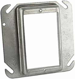Square-Cut Outlet Box Cover, 4 Inch x 3/4 Inch, Pre-Galvanized Steel, 5.3 Cubic Inches