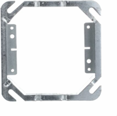 4 Inch Square Two Gang Tile Cover, Pre-Galvanized Steel, 7 Cubic Inches