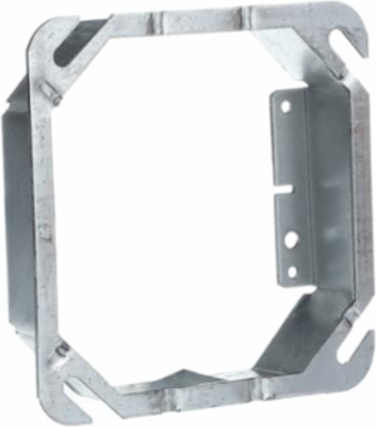 4 Inch Square Two Gang Tile Cover, Pre-Galvanized Steel, 7 Cubic Inches