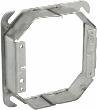 4 Inch Square Two Gang Tile Cover, Pre-Galvanized Steel, 7 Cubic Inches