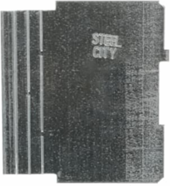 Two Gang Square Box Partition 4 Inch x 2-1/8 Inch Deep, Pre-Galvanized Steel