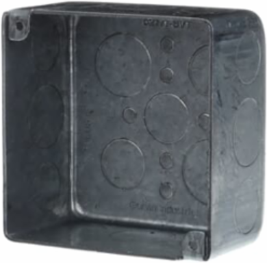 Vapor Tite Outlet Box, 4 Inch x 2-1/8 Inch, Pre-Galvanized Steel