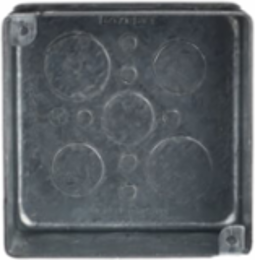 Vapor Tite Outlet Box, 4 Inch x 2-1/8 Inch, Pre-Galvanized Steel