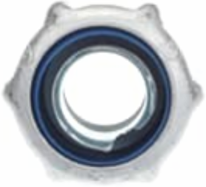 1/2 Inch Aluminum Liquidtight Connector, Non-Insulated, Zinc Plated