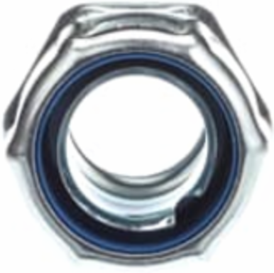 1 Inch Straight Steel Liquidtight Connector, Non-insulated, Electro Zinc Plated