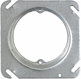 Square Outlet Box Cover, 4 Inch x 1/2 Inch, Pre-Galvanized Steel, 3.5 Cubic Inches