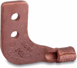 E-Z-Ground Flat Surf Ground Clamp 1/0-2/0 AWG, Bolt Hole 3/8 Inch
