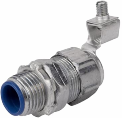 1/2 Inch Flexible Metal Conduit with Insulated Revolver Lug and Grounding Connectors