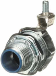 3/4 Inch Steel Liquidtight Insulated Connector with Revolver Lug for Ground Wire