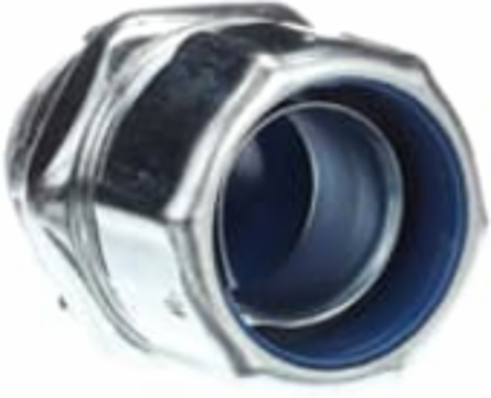 1 Inch Steel Insulated Liquidtight Connector, UL E23018, CSA, Electro Zinc Plated