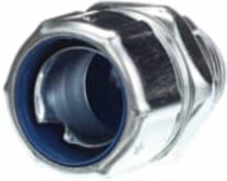 1 Inch Steel Insulated Liquidtight Connector, UL E23018, CSA, Electro Zinc Plated