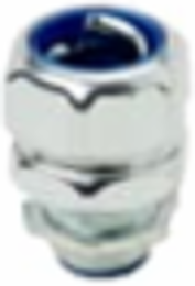 1-1/4 Inch Straight Steel Insulated Liquidtight Connector, UL E23018, Electro Zinc Plated