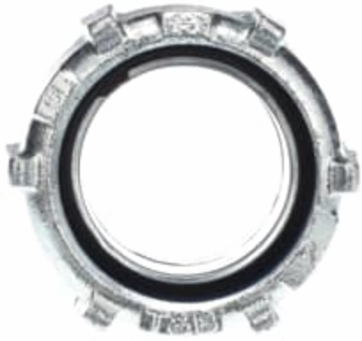 2 Inch Straight Malleable Iron Insulated Liquidtight Connector, Electro Zinc Plated