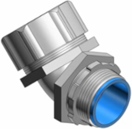 3/8 Inch 45 Degree Malleable Iron Insulated Connector, UL Listed