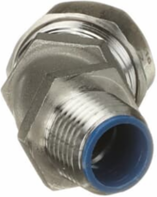 1/2 Inch 45 Degree Liquidtight Fitting for Flexible Conduit, NEMA 3, 3R, 4, 4X, 316 Stainless Steel