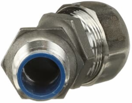 1/2 Inch 45 Degree Liquidtight Fitting for Flexible Conduit, NEMA 3, 3R, 4, 4X, 316 Stainless Steel