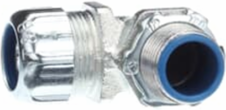 3/8 Inch 90 Degree Malleable Iron Insulated Liquidtight Connector, UL Listed