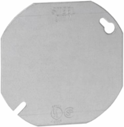 4 Inch Octagonal Electrical Outlet Box Cover, Pre-Galvanized Steel