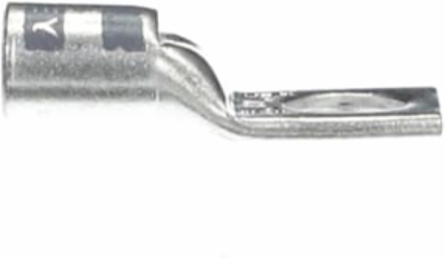 No4 CU LUG STD BRL 1HL 3/8IN GRY