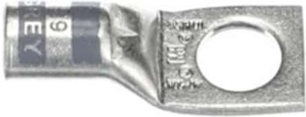 No4 CU LUG STD BRL 1HL 3/8IN GRY