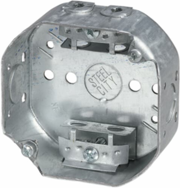 Octagon Electrical Box 4 Inch Diameter x 1-1/2 Inch Deep, 15.8 Cubic Inches